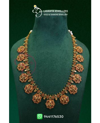 Amazing Gold Kundan Bottumala Haram with Best Finishing