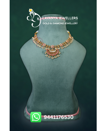 Gold Heritage Light Weight Kundan Necklace
